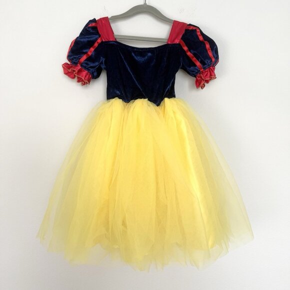 Snow White Costume Girls Size 5 Dress Up Princess Halloween Disney Party Travel - Picture 8 of 9